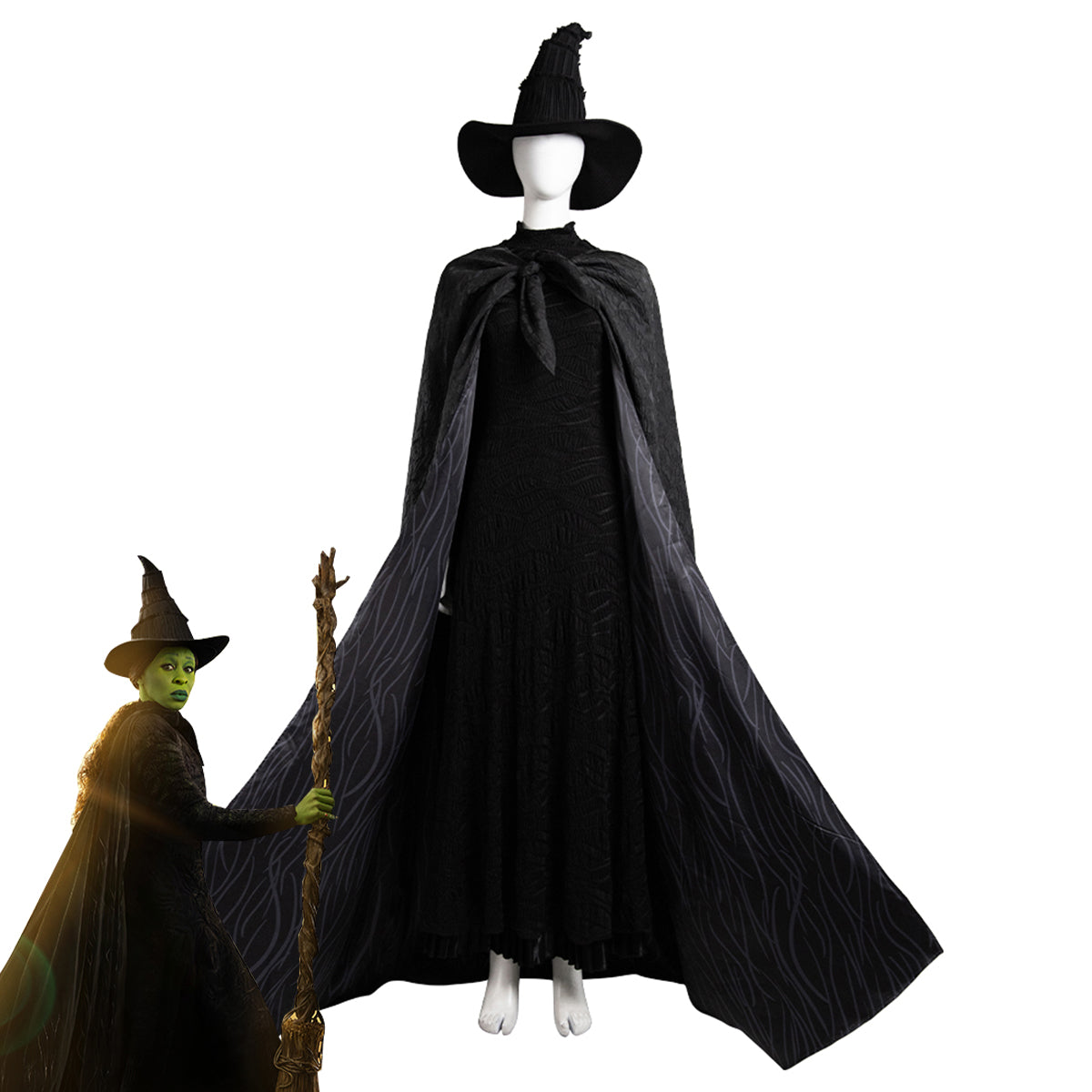Wicked (2024) Elphaba Cosplay Costume Costume - Tophatter Daily Deals
