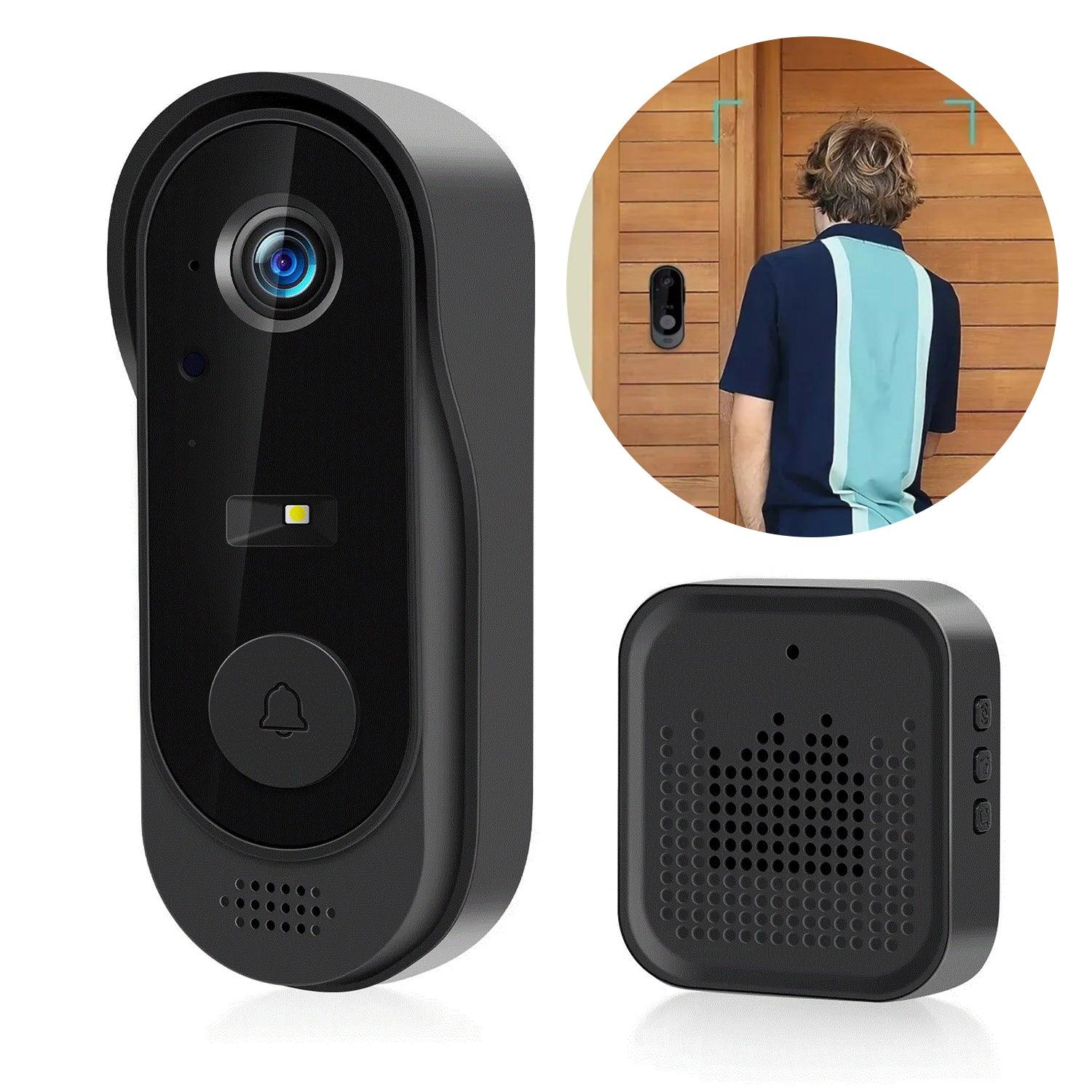 Wifi Video Doorbell - Smart Wireless Security Ring Phone Camera Door Bell Intercom HD Advanced Motion Detection Security Camera Bell Home - Tophatter Daily Deals