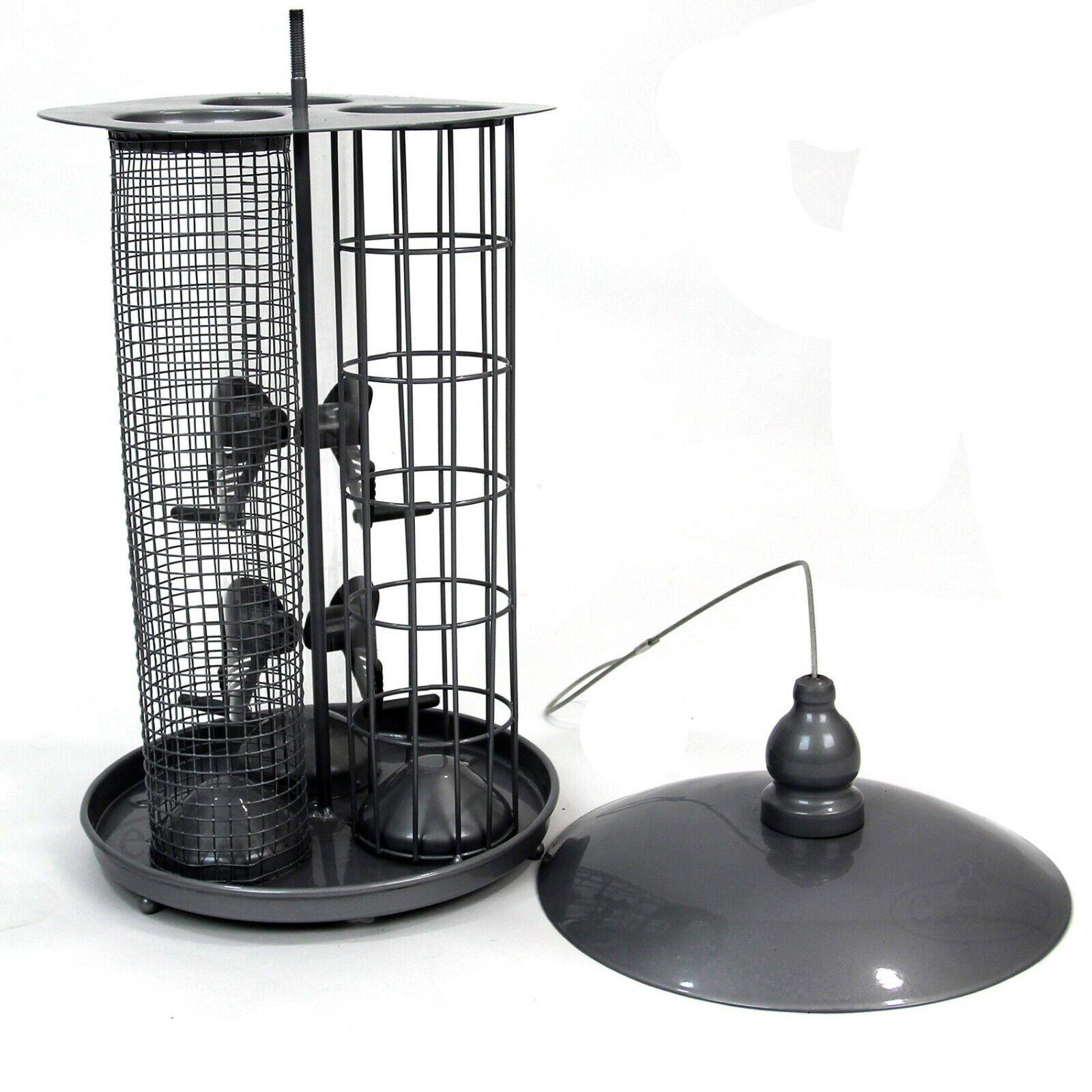 Bird Feeders on Trees - 3-in-1 Seed Nut Fat Ball Garden Feeding Station Hanging Wild Bird Feeder Pet Products - Tophatter Daily Deals