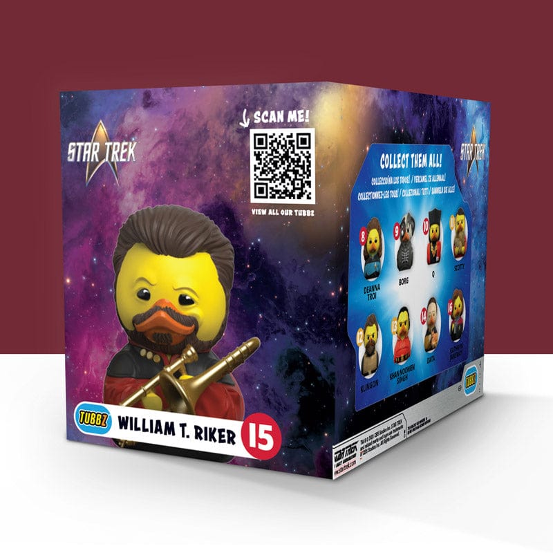 Star Trek - William T. Riker TUBBZ (Boxed Edition) TUBBZ Collectible Duck - Tophatter Daily Deals