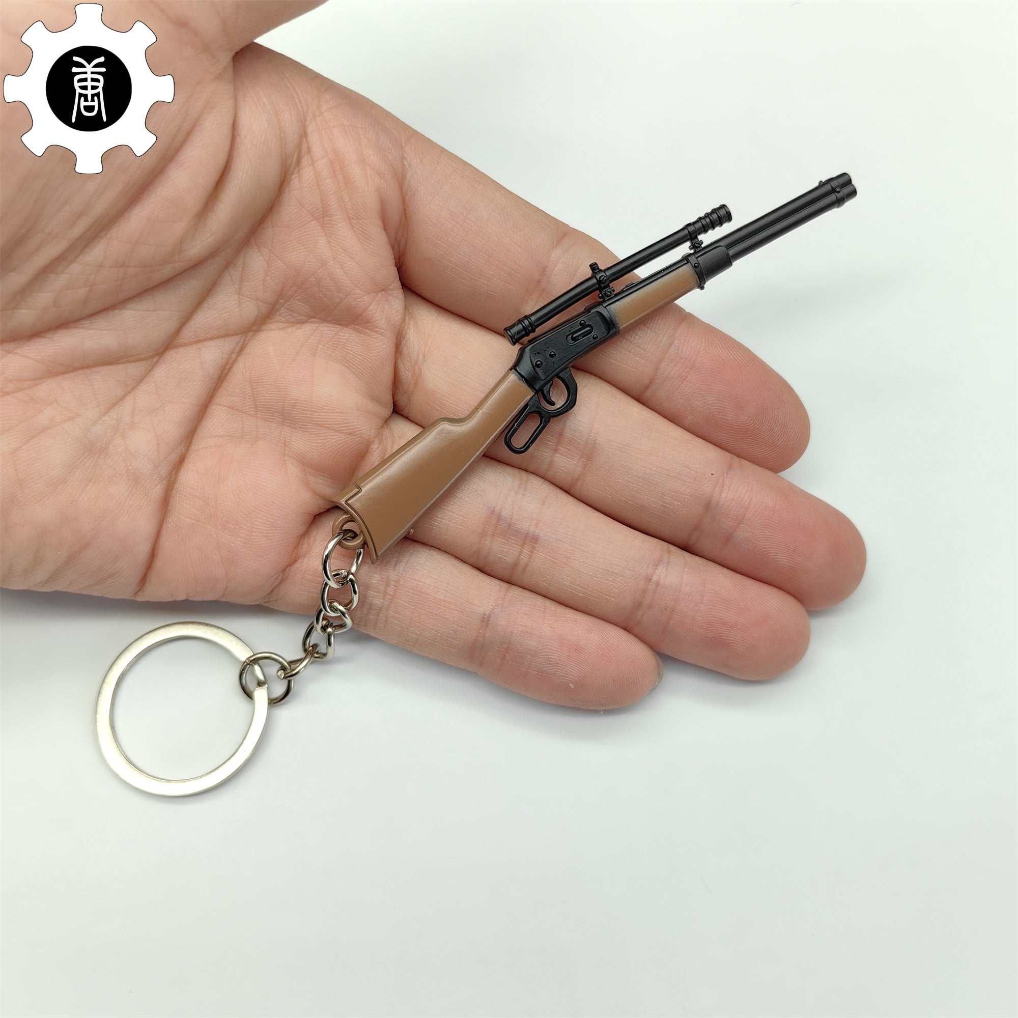 Tiny Winchester 1894 W94 Sniper Rifle Keychain Metal Pendant Keychain - Tophatter Daily Deals
