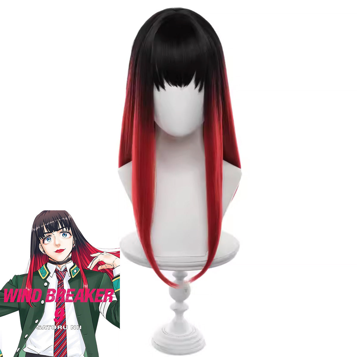 Wind Breaker Tasuku Tsubakino Black Red Cosplay Wig Wig - Tophatter Daily Deals