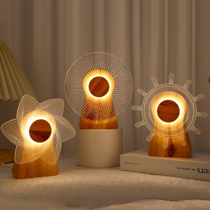 Windmill Night Lamp Table Lamp - Tophatter Daily Deals