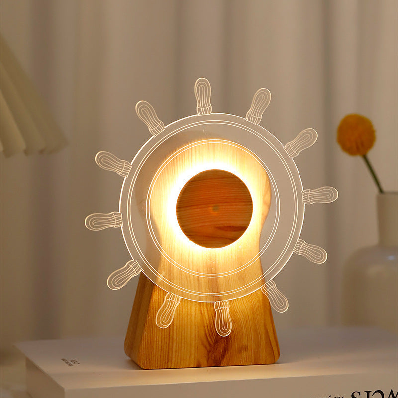 Windmill Night Lamp Table Lamp - Tophatter Daily Deals