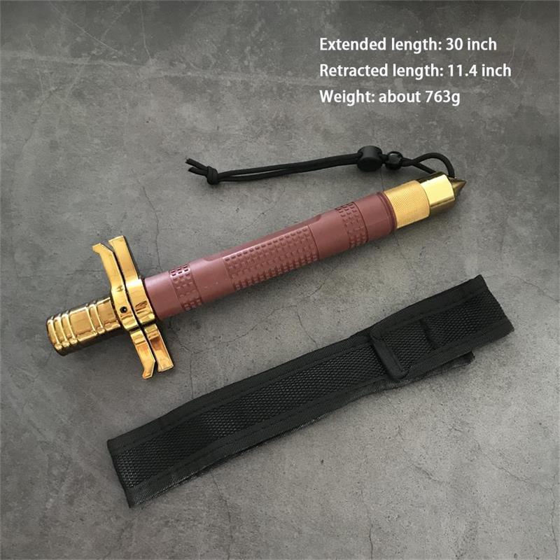 Outdoor Self-Defense Baton Window Breaker EDC Tool 30 inch - Tophatter Daily Deals