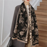 Lightweight Women's Pashmina Scarf - Oversized Shawl Black - Tophatter Daily Deals