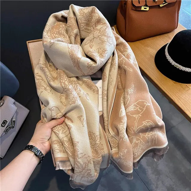 Lightweight Women's Pashmina Scarf - Oversized Shawl Gray - Tophatter Daily Deals