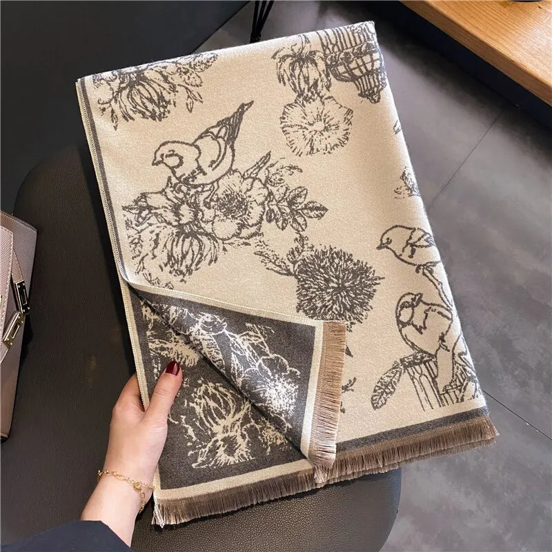 Lightweight Women's Pashmina Scarf - Oversized Shawl - Tophatter Daily Deals