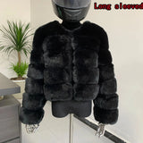 Winter coat for faux fur coat women new outerwear Fox fur short coat Fake fur jacket furry fluffy jacket luxury woman fur Fake - Tophatter Daily Deals