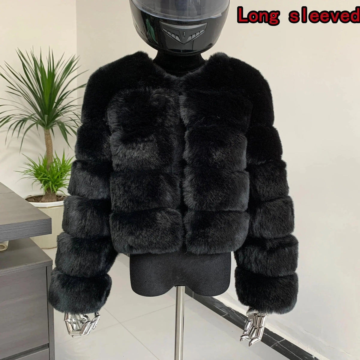 Winter coat for faux fur coat women new outerwear Fox fur short coat Fake fur jacket furry fluffy jacket luxury woman fur Fake - Tophatter Daily Deals