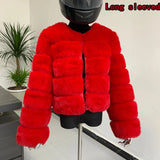 Winter coat for faux fur coat women new outerwear Fox fur short coat Fake fur jacket furry fluffy jacket luxury woman fur Fake - Tophatter Daily Deals