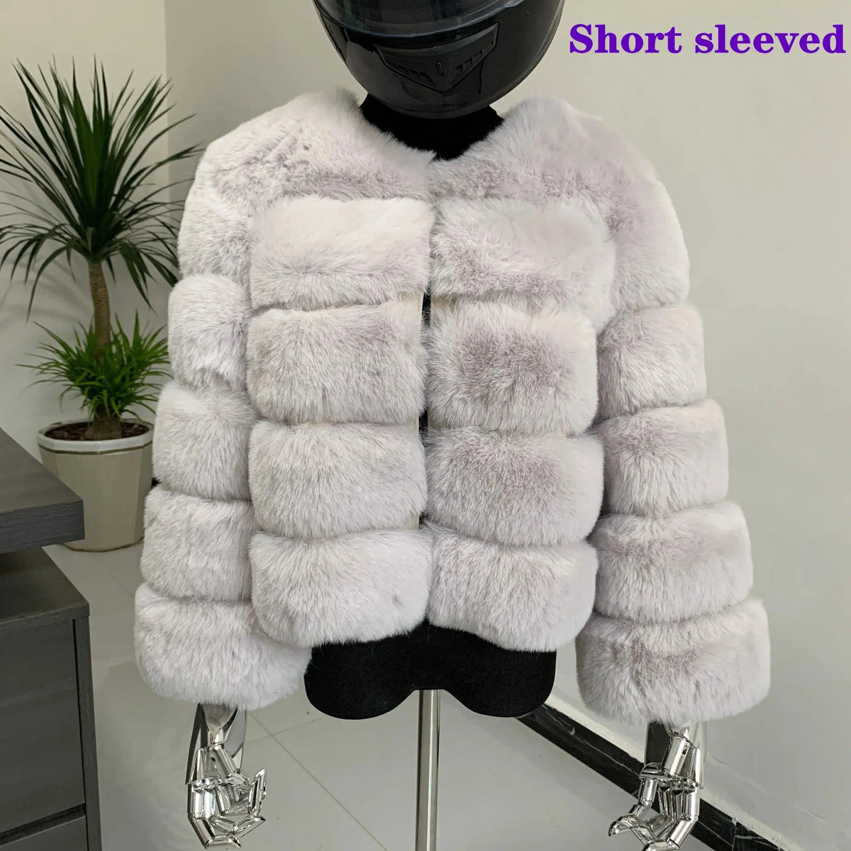 Winter coat for faux fur coat women new outerwear Fox fur short coat Fake fur jacket furry fluffy jacket luxury woman fur Fake - Tophatter Daily Deals