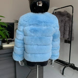 Winter coat for faux fur coat women new outerwear Fox fur short coat Fake fur jacket furry fluffy jacket luxury woman fur Fake - Tophatter Daily Deals