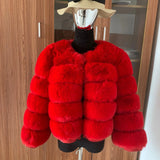 Winter coat for faux fur coat women new outerwear Fox fur short coat Fake fur jacket furry fluffy jacket luxury woman fur Fake - Tophatter Daily Deals