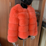 Winter coat for faux fur coat women new outerwear Fox fur short coat Fake fur jacket furry fluffy jacket luxury woman fur Fake - Tophatter Daily Deals