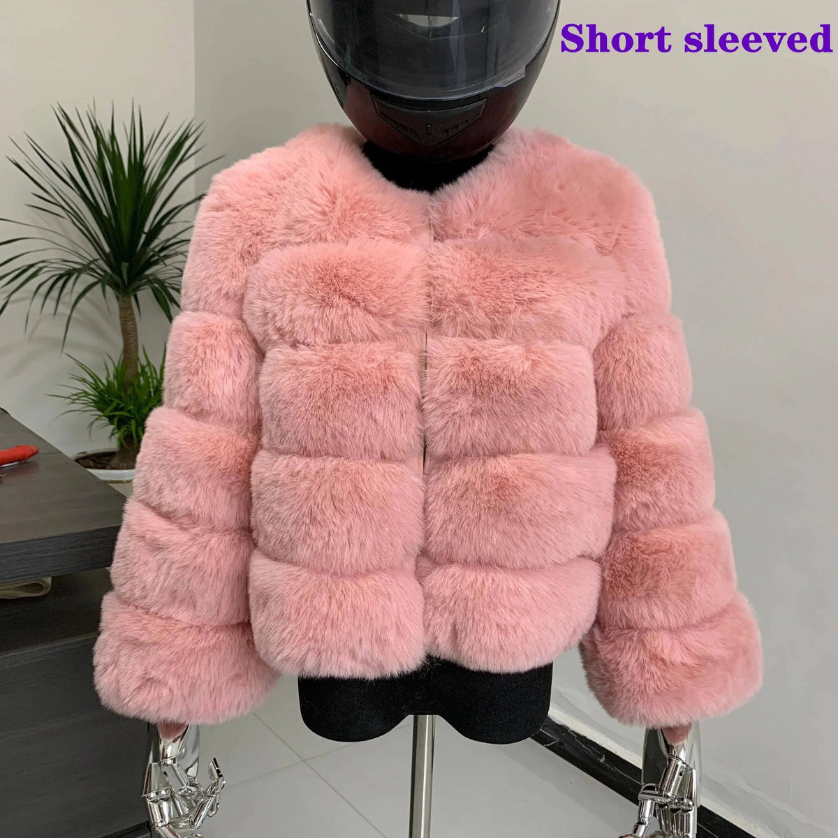 Winter coat for faux fur coat women new outerwear Fox fur short coat Fake fur jacket furry fluffy jacket luxury woman fur Fake - Tophatter Daily Deals