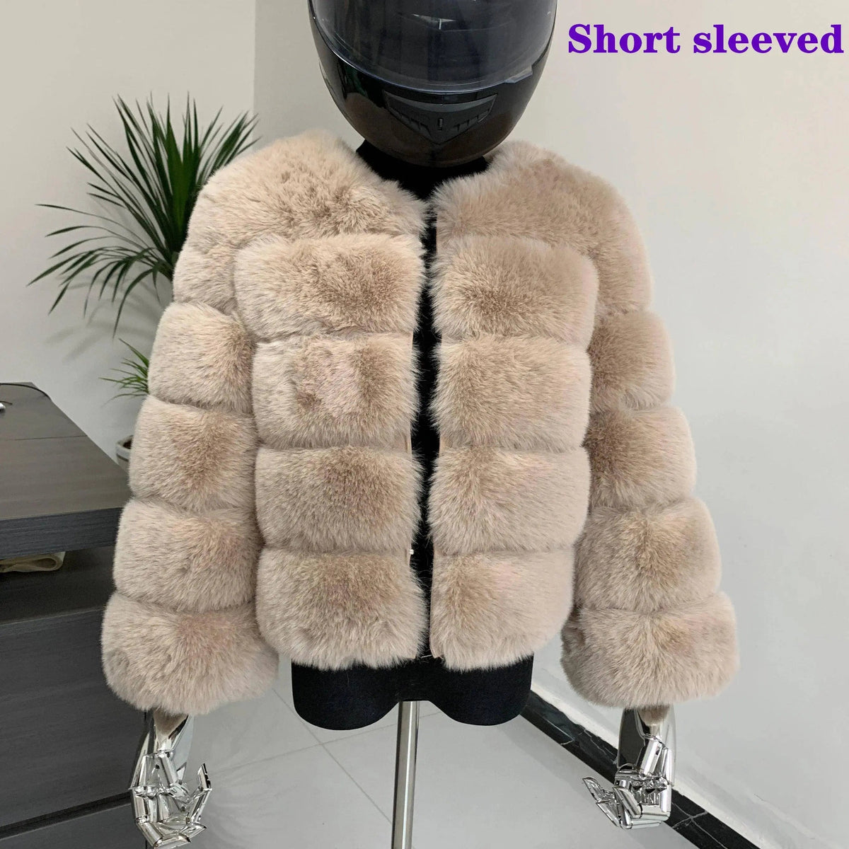 Winter coat for faux fur coat women new outerwear Fox fur short coat Fake fur jacket furry fluffy jacket luxury woman fur Fake - Tophatter Daily Deals