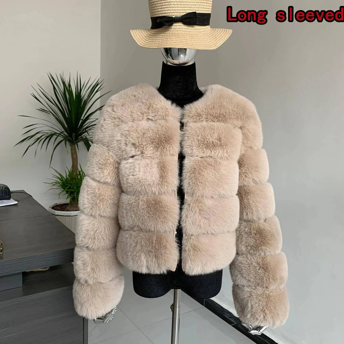 Winter coat for faux fur coat women new outerwear Fox fur short coat Fake fur jacket furry fluffy jacket luxury woman fur Fake - Tophatter Daily Deals