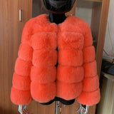 Winter coat for faux fur coat women new outerwear Fox fur short coat Fake fur jacket furry fluffy jacket luxury woman fur Fake - Tophatter Daily Deals