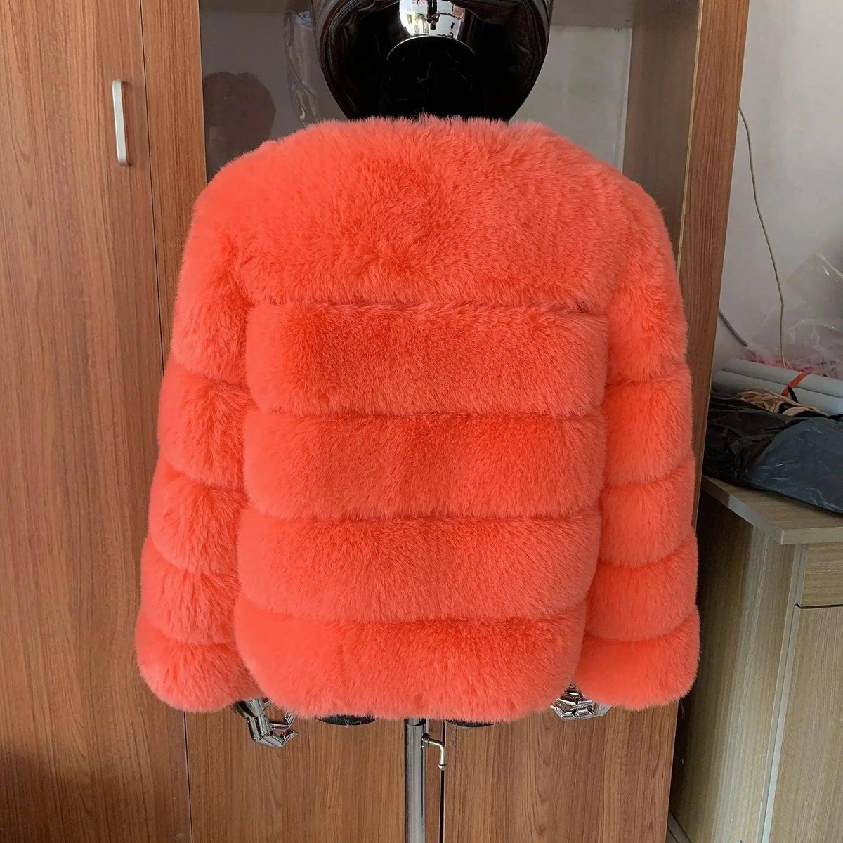 Winter coat for faux fur coat women new outerwear Fox fur short coat Fake fur jacket furry fluffy jacket luxury woman fur Fake - Tophatter Daily Deals