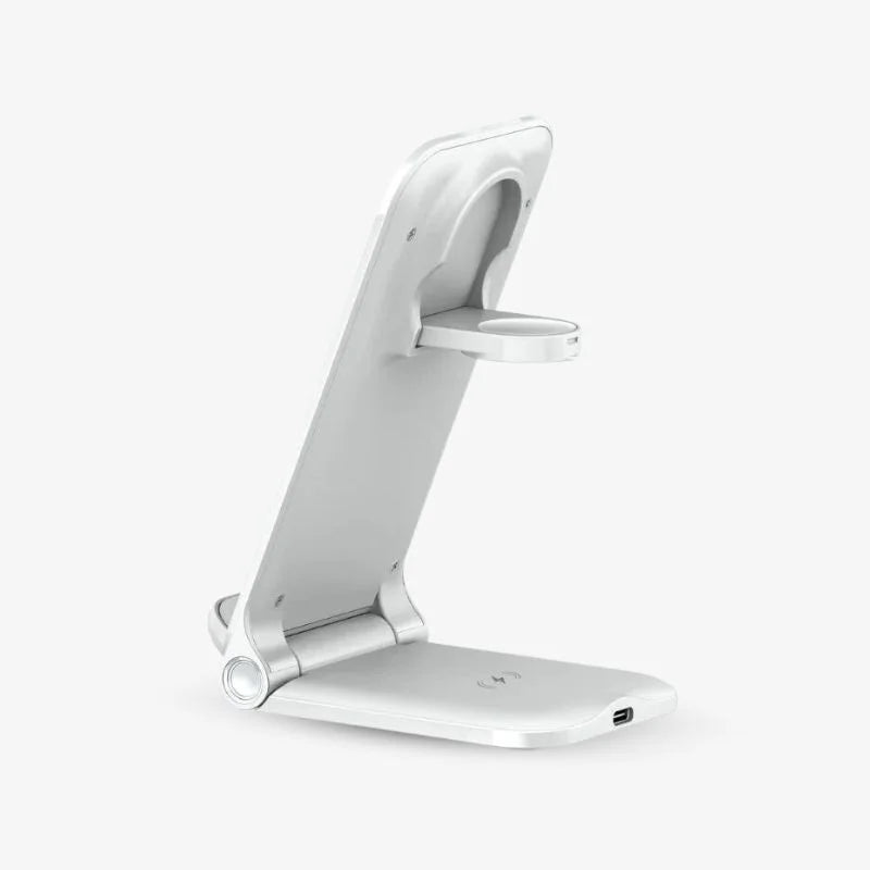 Wireless Charging Stand Foldable Desk Charger Space Saving - Tophatter Daily Deals