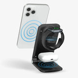 Wireless Charging Stand Foldable Desk Charger Space Saving - Tophatter Daily Deals