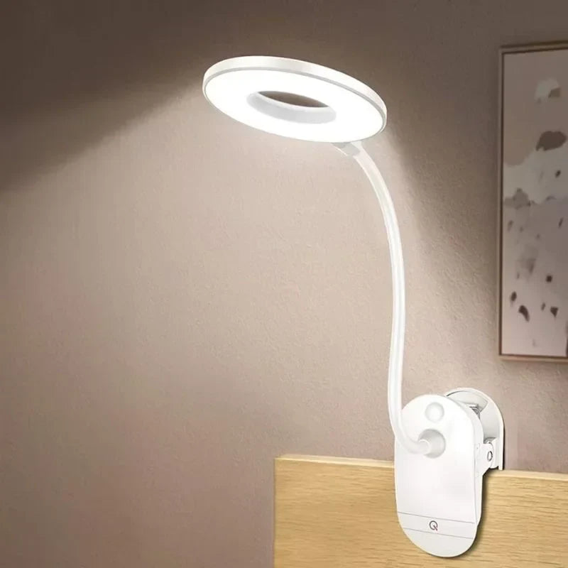 Wireless Desk Clip Lamp With Ring Light Soft Eye Care - Tophatter Daily Deals