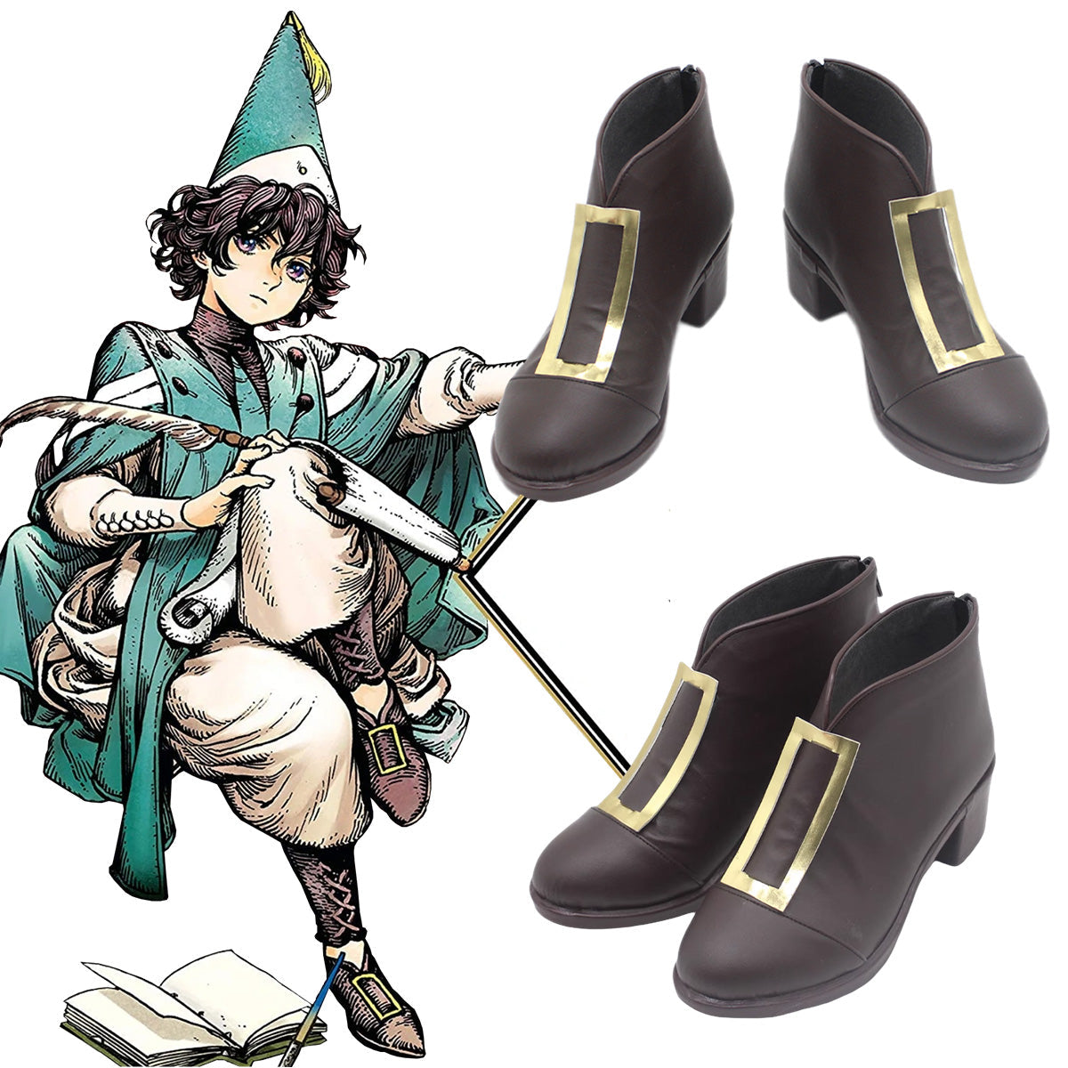 Witch Hat Atelier Agott Black Cosplay Shoes Shoes/Boots - Tophatter Daily Deals