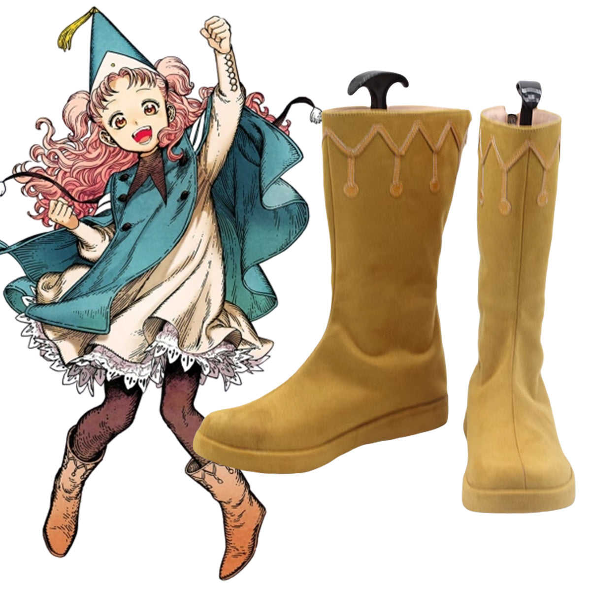 Witch Hat Atelier Tetia Brown Cosplay Shoes Shoes/Boots - Tophatter Daily Deals