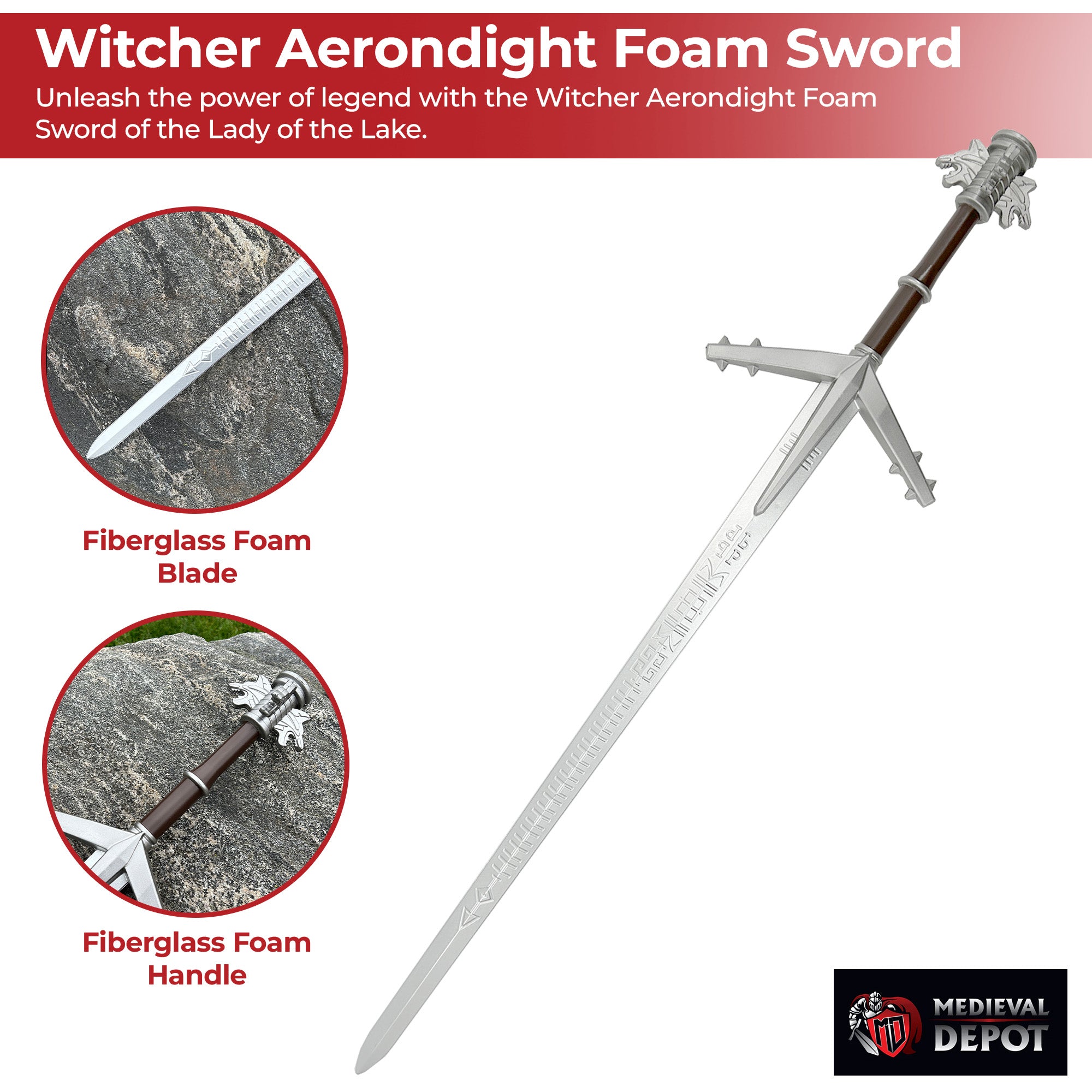 Witcher Aerondight Foam Sword of the Lady of the Lake Foam Products - Tophatter Daily Deals