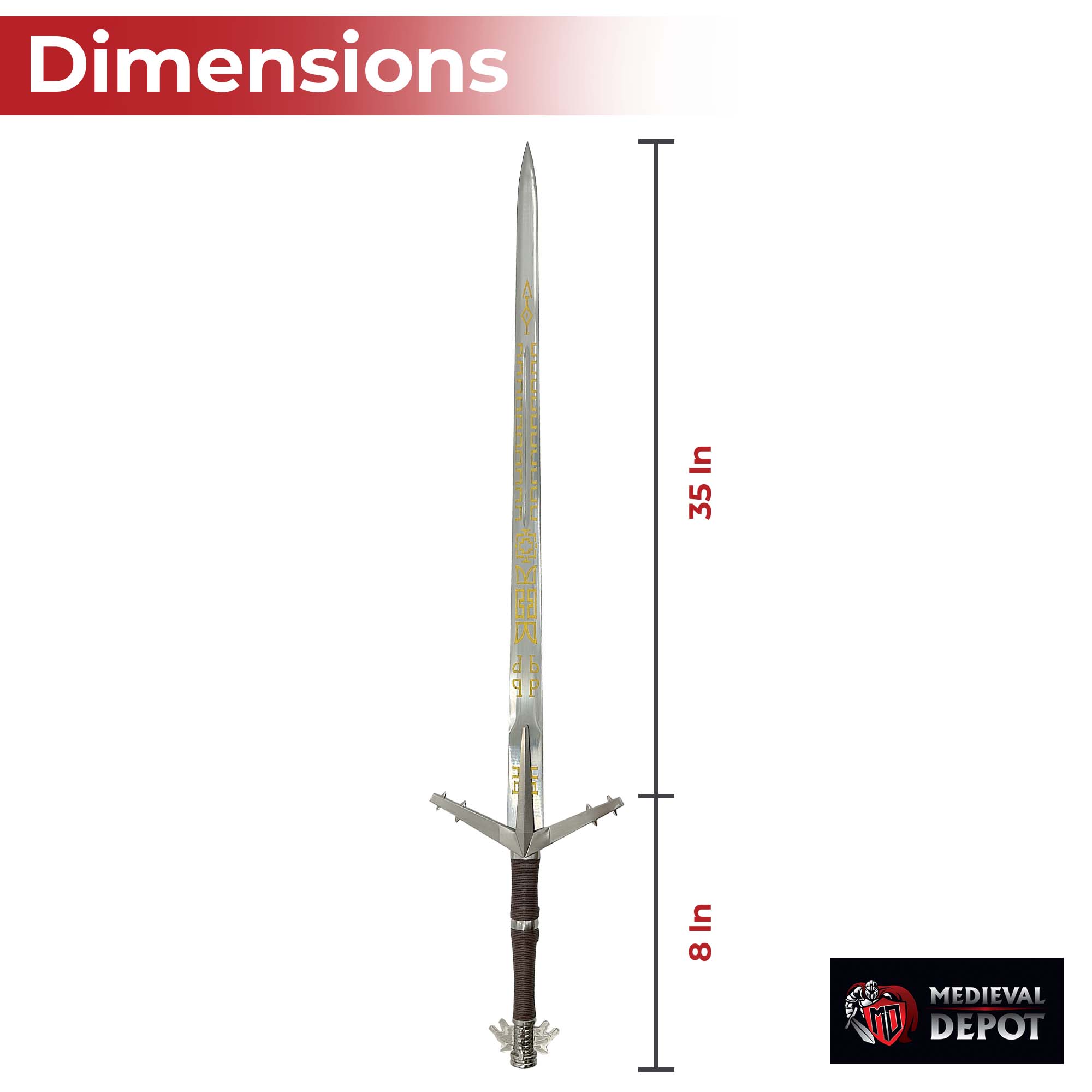 Witcher Aerondight Sword of the Lady of the Lake Swords - Tophatter Daily Deals