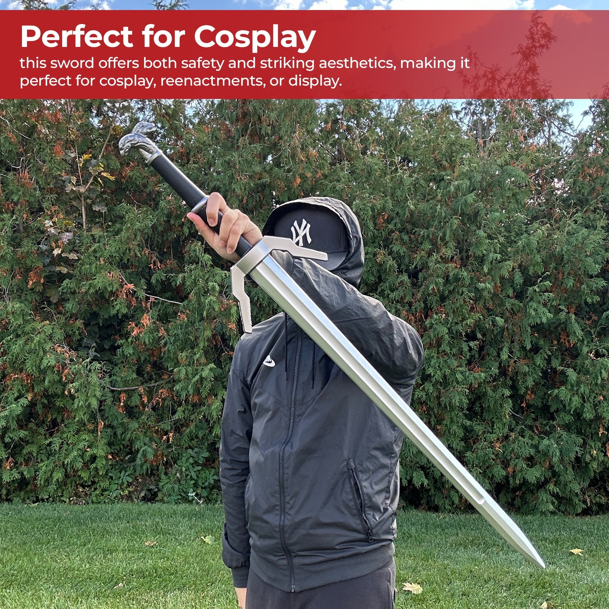Witcher Enhanced Wolven Silver Foam Sword Foam Products - Tophatter Daily Deals