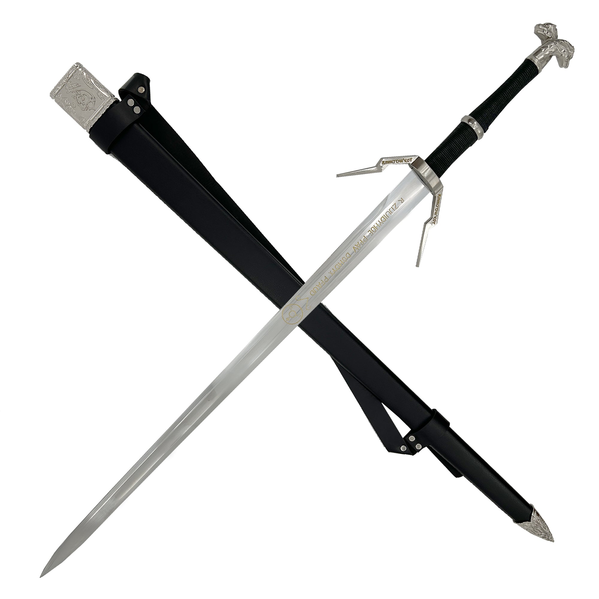 Witcher Enhanced Wolven Silver Sword Swords - Tophatter Daily Deals