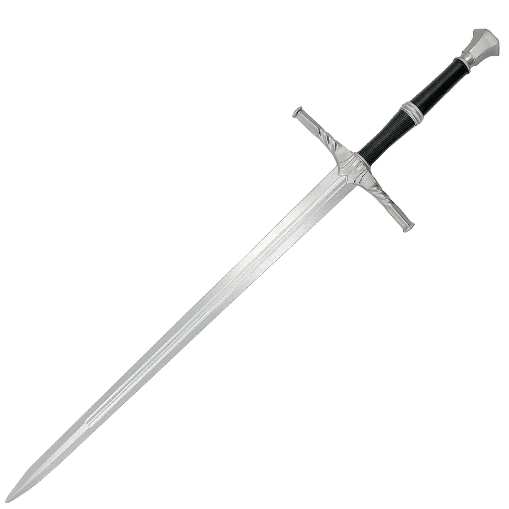 Witcher Geralt Steel Sword with Twisted Guard Foam Version Foam Products - Tophatter Daily Deals