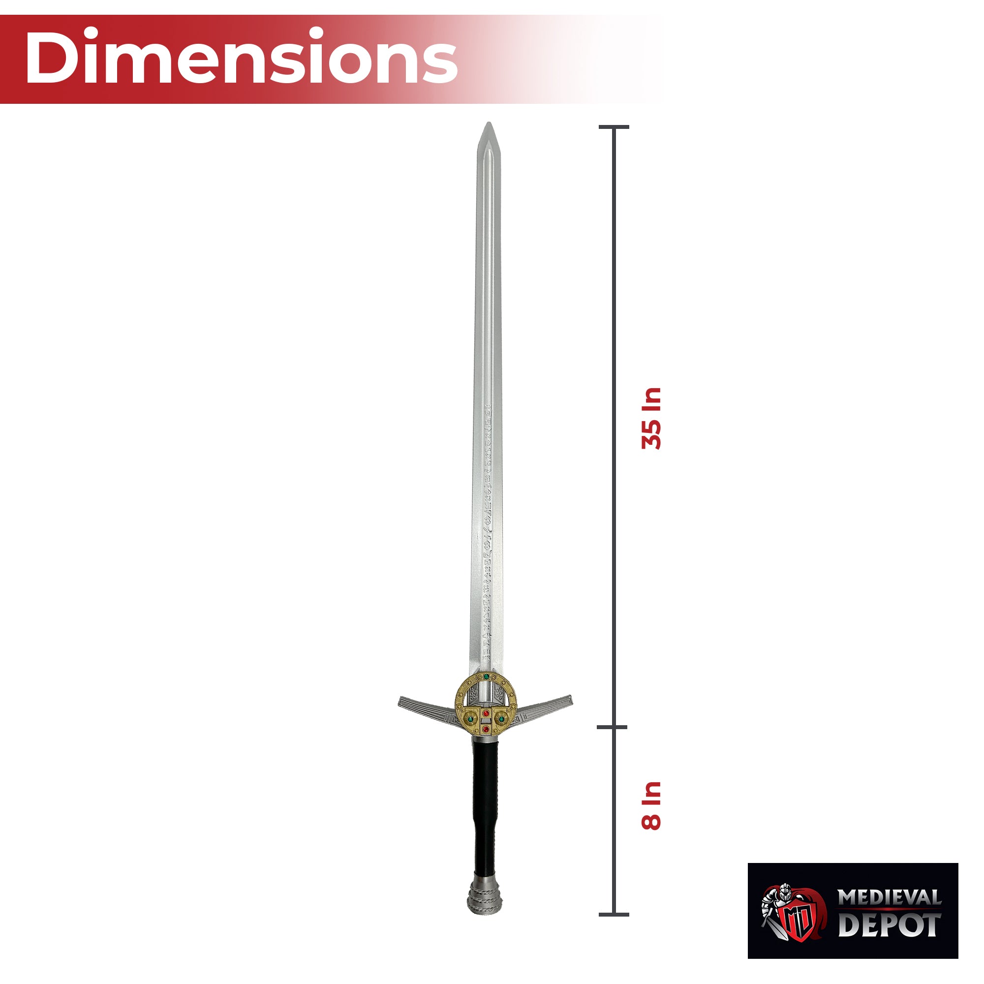 Witcher Renfri Brooch Foam Sword Foam Products - Tophatter Daily Deals