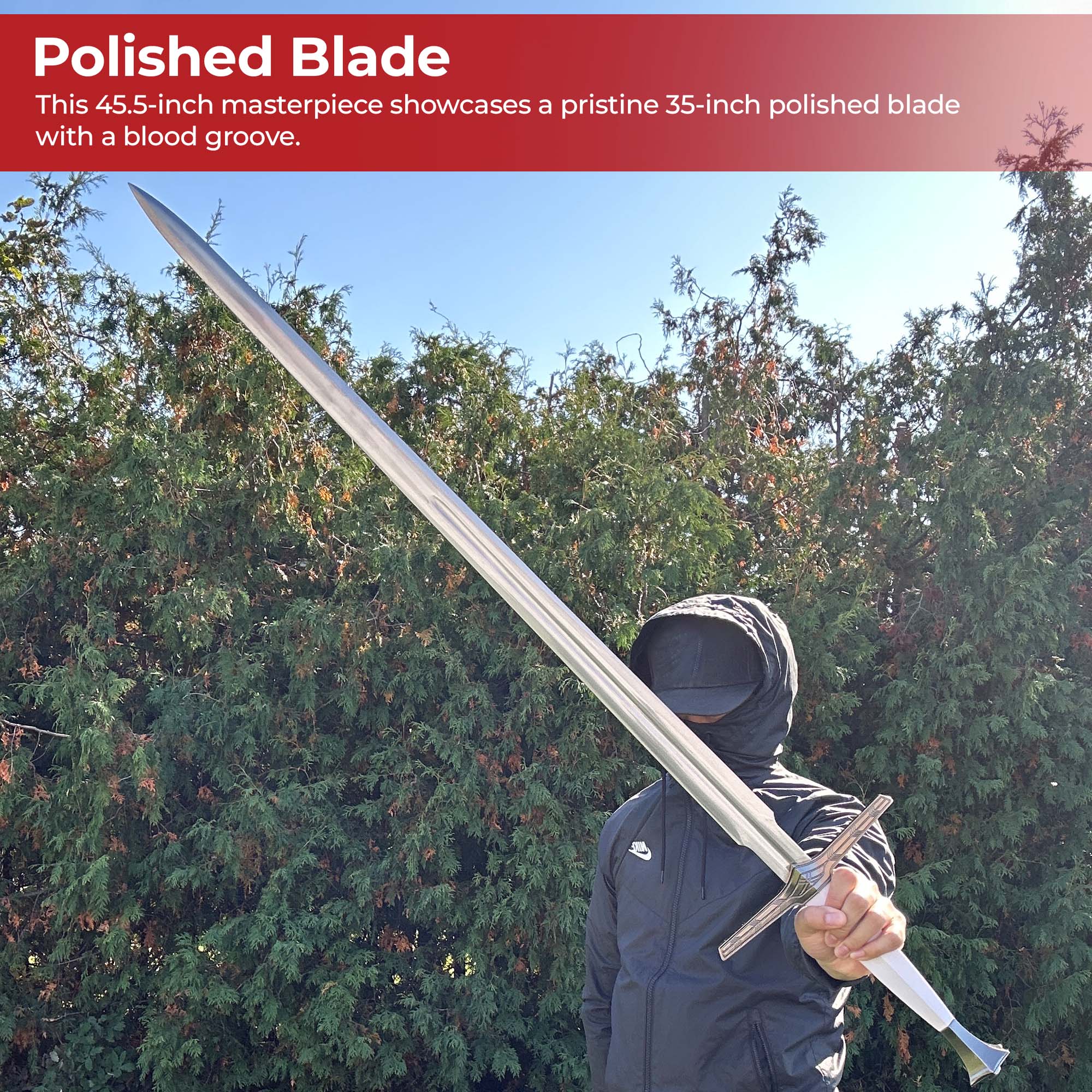 Witcher Geralt White Sword Swords - Tophatter Daily Deals