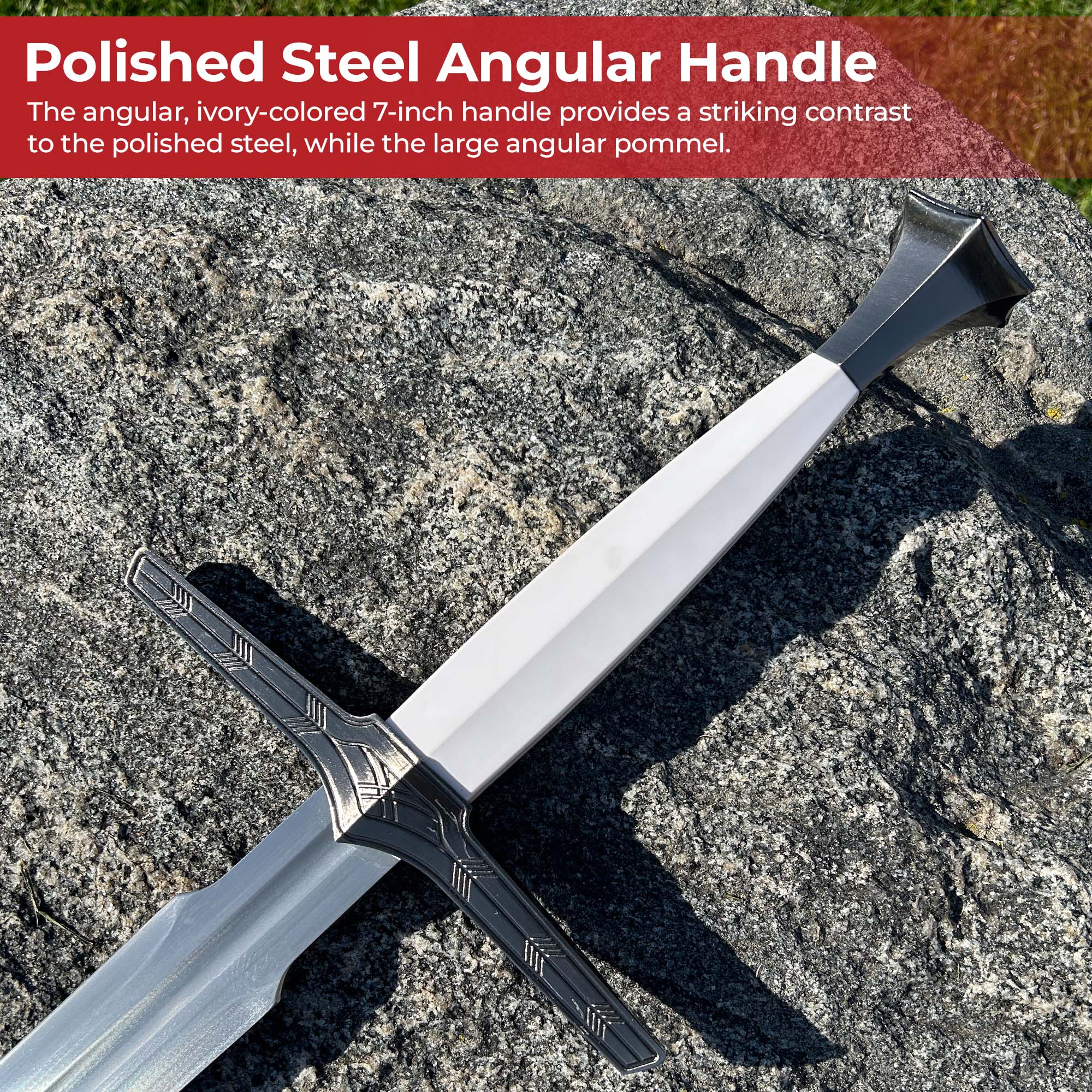 Witcher Geralt White Sword Swords - Tophatter Daily Deals