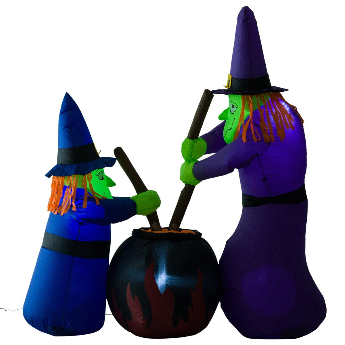 Halloween Inflatables Outdoor - 1.8m Tall Inflatable Halloween Decoration Witches Light Airblown Festive & Franchise - Tophatter Daily Deals