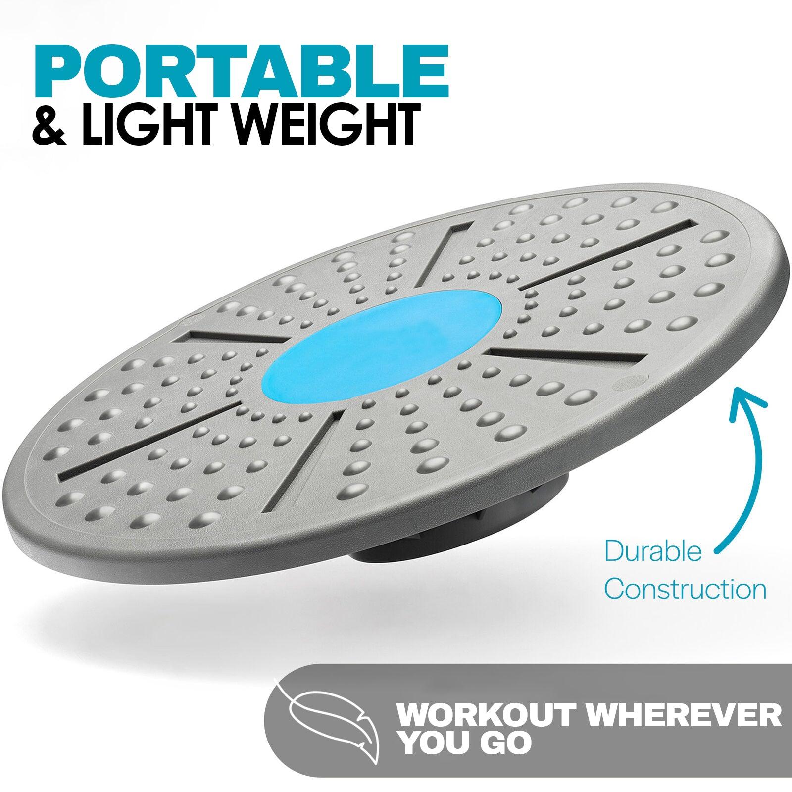 Wobble Board for Adults - Wobble Balance Board Exercise Fitness Yoga Stability Training Rehabilitation Aid Exercise & Fitness - Tophatter Daily Deals