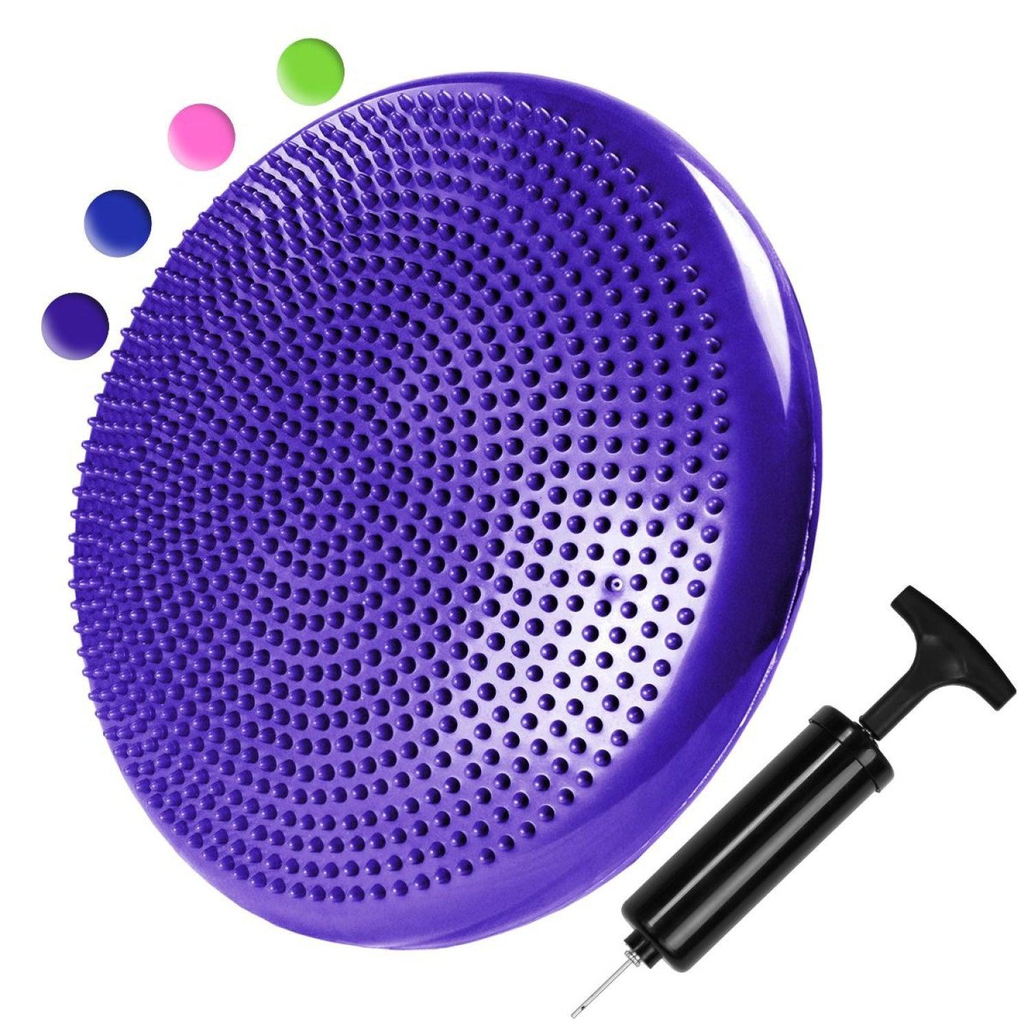 Wobble Cushion Sensory - Wobble Cushion Balance Disc Inflatable Balance Cushion Core Strength for Fitness Health Care - Tophatter Daily Deals