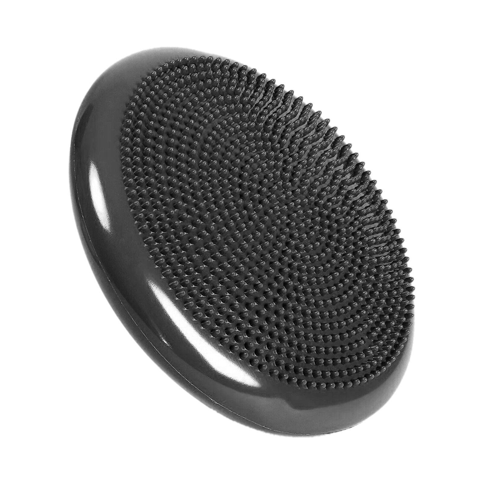 Wobble Cushion Sensory - Wobble Cushion Balance Disc Inflatable Balance Cushion Core Strength for Fitness Black Health Care - Tophatter Daily Deals