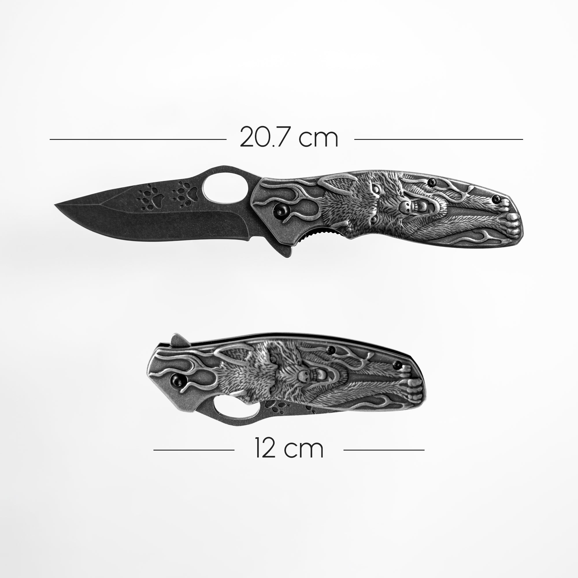 Fire and Steel - Wolf Folding Knife Fire and Steel Exclusive - Tophatter Daily Deals