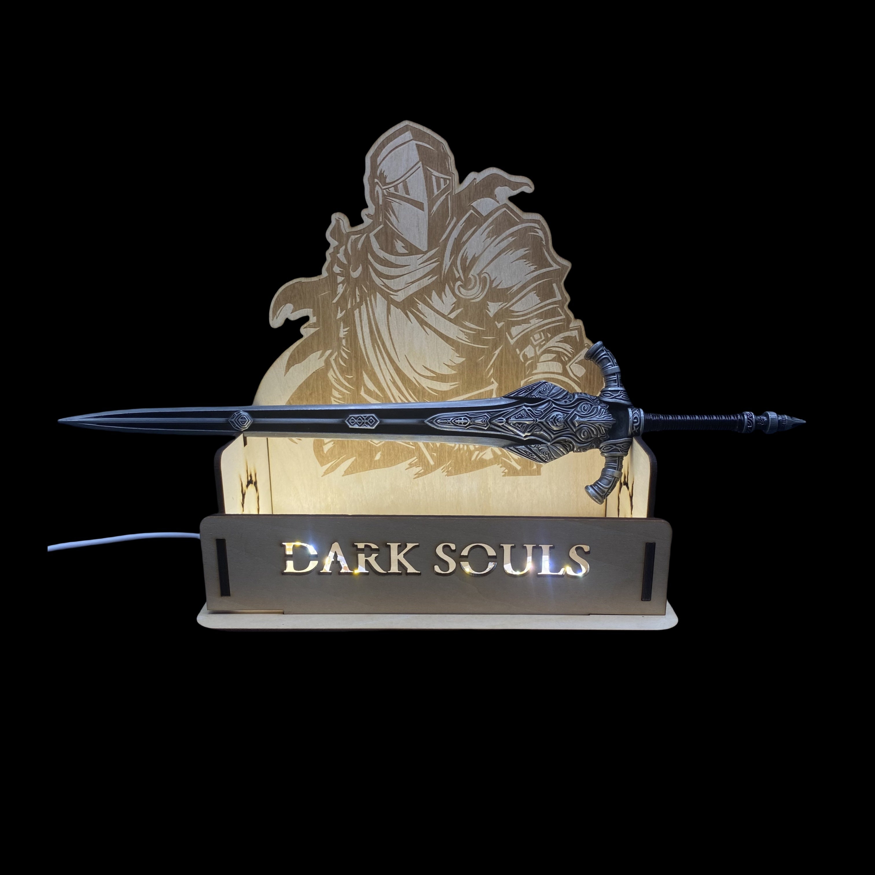 Soul Game Classical Wolf Knight's Greatsword Metal Replica 1/6 Scale Sword & Custom Stand - Tophatter Daily Deals