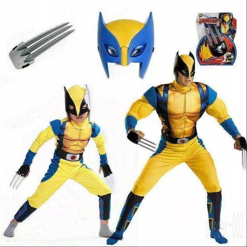Wolverine Yellow Suit - Boys Wolverine Book Week Costume Tight Muscle Suit Festive & Franchise - Tophatter Daily Deals