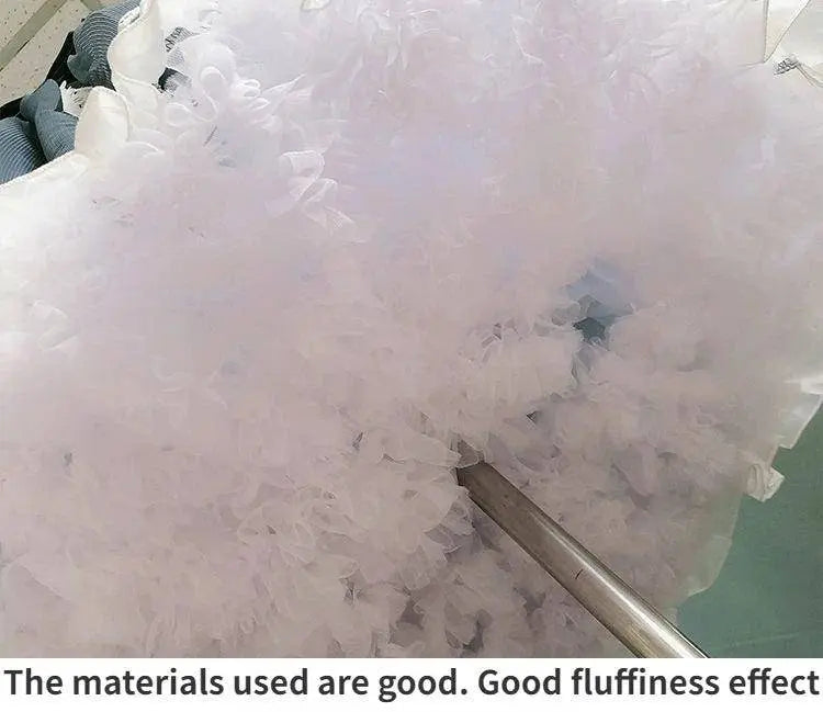 Women Fluffy Bubble Tutu Skirt White Ruffled Petticoat Girl Puffy Half Slip Prom Crinoline Underskirt colorful short under skirt - Tophatter Daily Deals