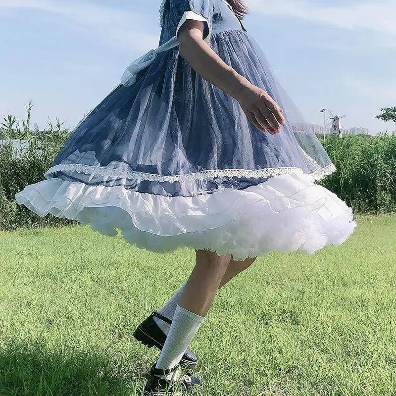 Women Fluffy Bubble Tutu Skirt White Ruffled Petticoat Girl Puffy Half Slip Prom Crinoline Underskirt colorful short under skirt - Tophatter Daily Deals