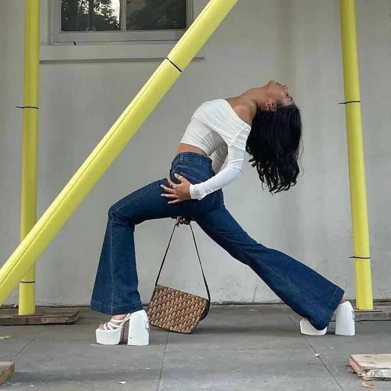 Women Off Shoulder Long Sleeve Slim Tops and Blouses Mesh Ruched Crop Tops Summer Autumn Y2K Sexy Elegant Shirts Female - Tophatter Daily Deals