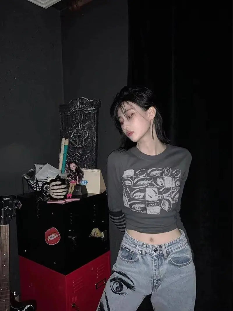 Women Retro Eyes T-Shirt - Tophatter Daily Deals