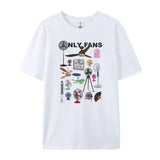 Women Vintage Fashion Streetwear Graphic T Shirt Only Fans Funny T-Shirts Short Sleeve Humor Tees Unisex Y2K Aesthetic Clothes White - Tophatter Daily Deals