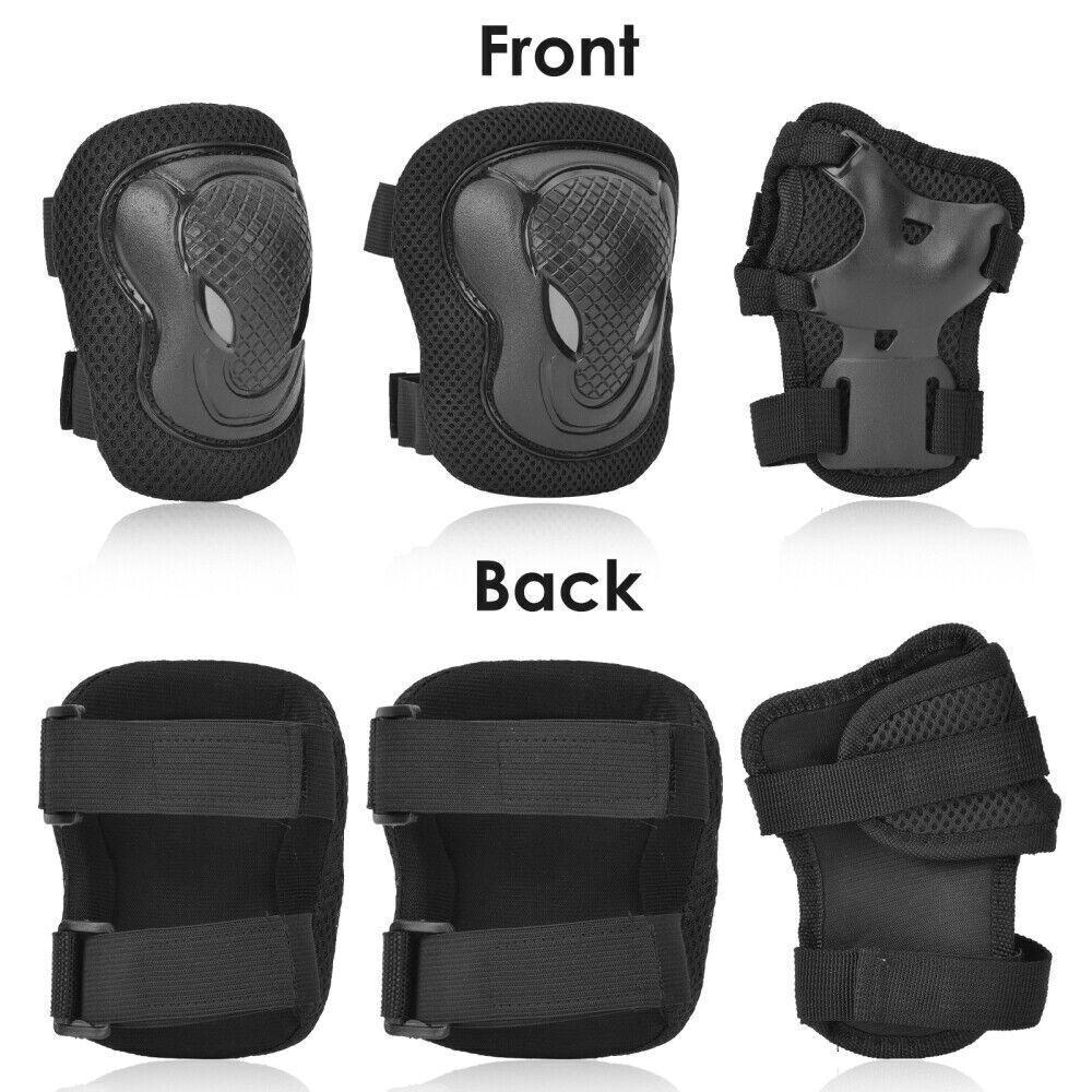 Knee Pads for Roller Skating - Women Men Elbow Wrist Knee Pads Protective Gear Set Skate Roller Cycling Bike UK Sports & Outdoor - Tophatter Daily Deals